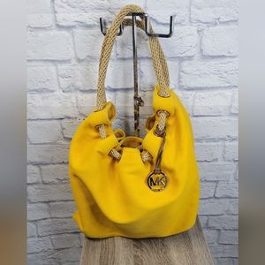 Michael Kors Canvas Bag with Rope Handles